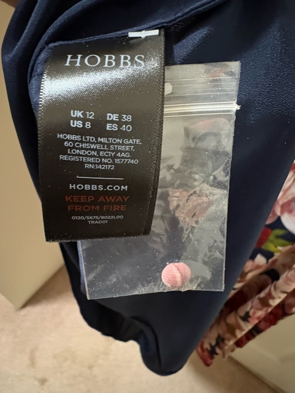 Hobbs London Carly Dress in Peony Pink Floral | Size US 8 / UK 12 – NWT - Picture 7 of 9